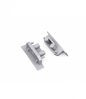 Zaślepka GROOVE10 gen2 SQ z otworem srebro LEDline 76990040