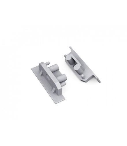 Zaślepka GROOVE10 gen2 SQ z otworem srebro LEDline 76990040