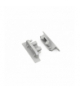 Zaślepka GROOVE10 gen2 SQ z otworem szary LEDline 76990022