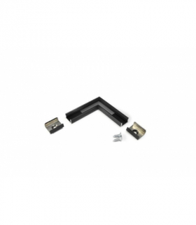 Łącznik SLIM8 90st. czarny /op LEDline 89150021