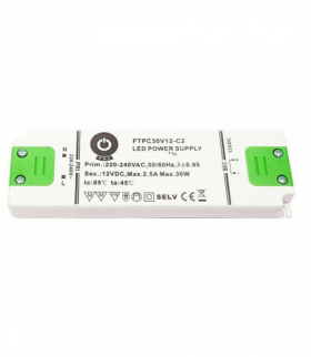 Zasilacz 2,5A 30W 12V POS FTPC30V12-C2