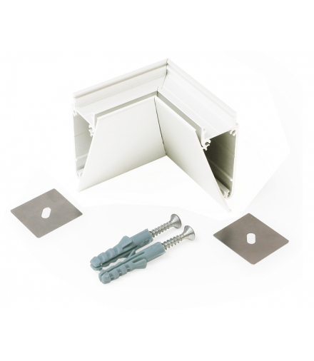 Łącznik WALLE12 90st. biały /op LEDline B8910001