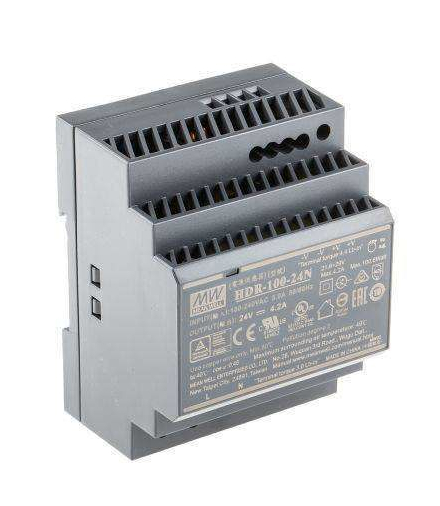 Zasilacz HDR-100-24N 4,2A 100W 24V na szynę DIN Mean Well HDR-100-24N