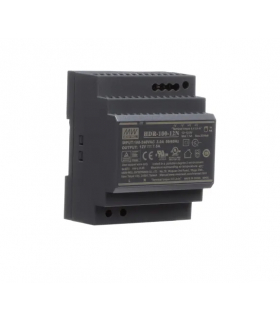 Zasilacz HDR-100-12N 7,5A 100W 12V na szynę DIN Mean Well HDR-100-12N