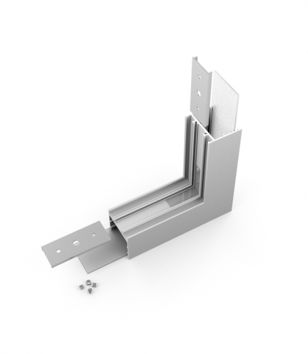 Łącznik VARIO30-02 270st gięty anod. /op LEDline V4710020S