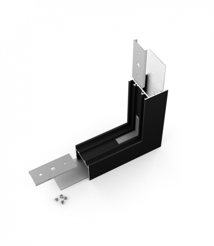 Łącznik VARIO30-02 270st gięty czarny anod. /op LEDline V4710021S