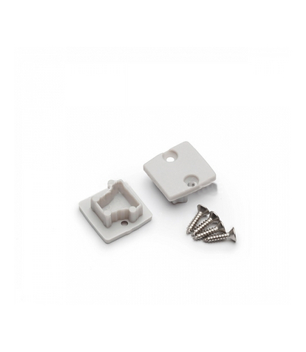 Zaślepka FLOOR12 TOPMET z otworem srebro LEDline B1960040