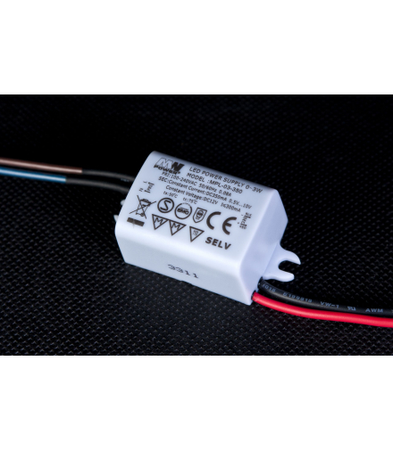 Zasilacz MPL-03-350 3W 350mA IP65 MW Power MPL-03-350