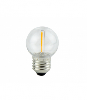 Żarówka LED E27 1W 2700K 50lm 220-240V FILAMENT G45 Ledom 478542