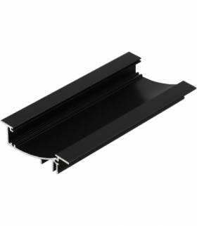 profil LED FLAT8 H/UX 3000 czarny anod. LEDline 23200021
