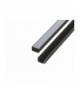 Profil aluminiowy 10 mm nawierzchniowy czarny 2 metry + szybka mleczna LEDline 478641