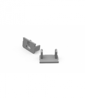Zaślepka do profilu aluminiowego 10mm nawierzchniowego srebrna 20szt LEDline 479044