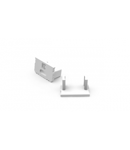 Zaślepka do profilu aluminiowego 10mm nawierzchniowego biała 20szt LEDline 479051
