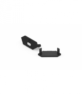 Zaślepka do profilu aluminiowego narożnego czarna 20szt LEDline 479099