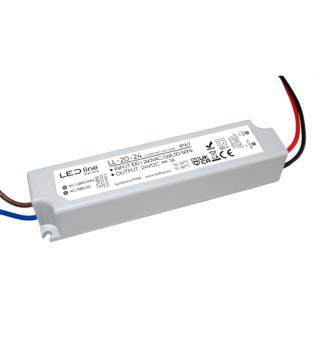 Zasilacz 24V 20W PRIME 20-24 IP67 LEDline LL-20-24