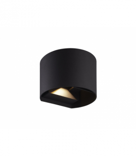 LITE Kinkiet zewnętrzny LED 2x3W 3000K IP54 czarny CILINDER LEDline 475510
