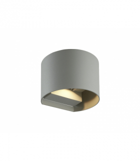 LITE Kinkiet zewnętrzny LED 2x3W 4000K IP54 szary CILINDER LEDline 475565
