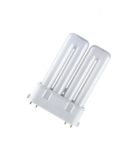 Płaska świetlówka jednotrzonkowa CFLni 2G10, 2 rurki, trzonek 4-pinowy, DULUX F 18W 840 barwa neutralna 1100lm OSRAM
