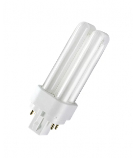 Świetlówka jednotrzonkowa CFLni, 2 rurki, trzonek 4-pinowy, DULUX D/E 13W 830 barwa ciepła 870lm OSRAM