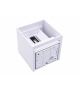 Kinkiet zewnętrzny LED 2x3W 3000K IP54 biały CUBE Ledom 478153