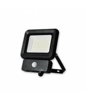 Naświetlacz LED MISTRAL R z czujnikiem ruchu, 30W, barwa światła neutralna biała (4000K), IP 65 Brilum NL-MR3040-00