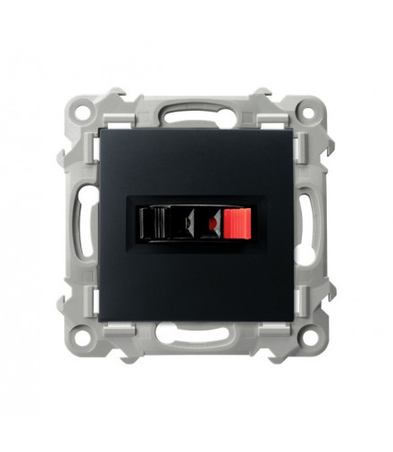 Szafir GG-1Z/m/33 Gniazdo głośnikowe pojedyncze Czarny metalik Ospel