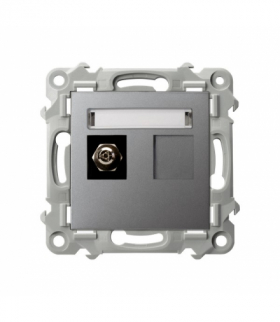 Szafir GPE-1Z/m/70 Gniazdo ekwipotencjalne pojedyncze Szary mat Ospel
