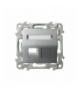 Szafir GPK-1ZS/p/18 Obudowa gniazda pojedynczego typu Keystone skośna Srebro Ospel