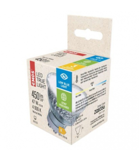 Żarówka LED True Light MR16 4,8W GU10 neutralna biel EMOS ZQ8356