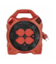 Przedłużacz bębnowy ogrodowy 20 m / 4 gn / guma / 230 V / 1,5 mm2 z naświetlaczem LED EMOS P08420