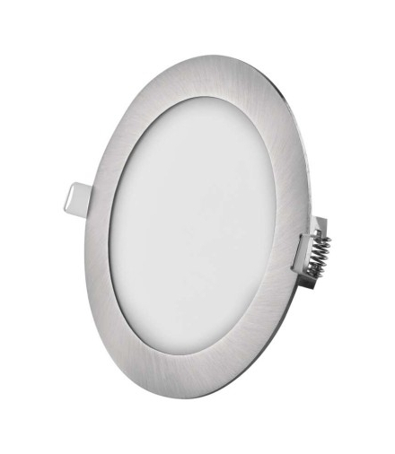 Panel LED wpuszczany NEXXO, okrągły, srebrny, 12W, CCT EMOS ZD1233