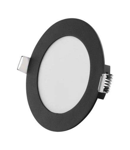 Panel LED wpuszczany NEXXO, okrągły, czarny, 7 W, CCT EMOS ZD1323
