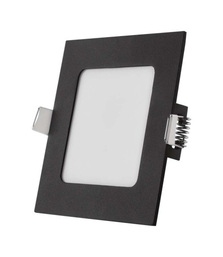 Panel LED wpuszczany NEXXO, kwadrat, czarny, 7W, CCT EMOS ZD2323