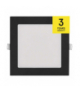 Panel LED wpuszczany NEXXO, kwadrat, czarny, 12W, CCT EMOS ZD2333