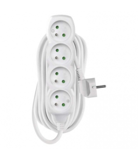 Przedłużacz 7 m / 4 gniazda / biały / PVC / 1,5 mm2 EMOS P0417R