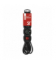 Przedłużacz 3 m / 3 gniazda / z wyłącznikiem / czarny / PVC / 1,5 mm2 EMOS PC1313R