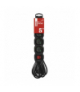 Przedłużacz 5 m / 4 gniazda / z wyłącznikiem / czarny / PVC / 1,5 mm2 EMOS PC1415R