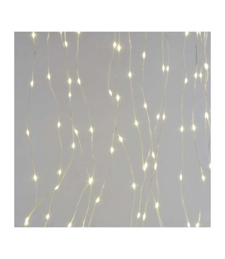 Dekoracje - 180 LED drop kurtyna 2,9x1,5m ciepła biel, 8 programów, IP44 EMOS D3EW03