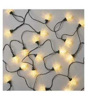Lampki choinkowe LED Classic Chain, szyszki, 50 LED 9,8m, ciepła biel, zielony, IP44 EMOS D5ZW01