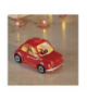 Dekoracje - 1 LED samochodzik ze Świętym Mikołajem 10 cm 3x AA, ciepła biel, IP20, timer EMOS DCLW19