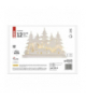 Dekoracje - 12 LED drewniana świąteczna wioska, 42x31 cm, 2x AA, ciepła biel, IP20, timer EMOS DCWW30