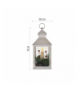 Lampion 1 LED świeczka 23 cm 3x AAA, vintage, IP20 EMOS DCLV17