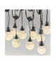 Łańcuch Party 20x 20 LED, przeźroczyste, 7,6m, ciepła biel, IP44 EMOS DCPW07