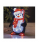 Dekoracje - 20 LED pingwinek 30,5 cm, zimna biel, IP44 EMOS DCFC24