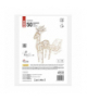 Dekoracje - 50 LED - sanie z reniferami, 47 cm 3x AA biały ciepła biel, IP20, timer EMOS DCFC28
