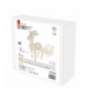 Dekoracje - 50 LED - sanie z reniferami, 47 cm 3x AA biały ciepła biel, IP20, timer EMOS DCFC28