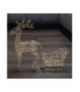 Dekoracje - 50 LED - sanie z reniferami, 47 cm 3x AA biały ciepła biel, IP20, timer EMOS DCFC28