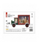 Dekoracje - 12 LED kalendarz adwentowy drewniany 20x30 cm, 2x AA, ciepła biel, IP20, timer EMOS DCWW32
