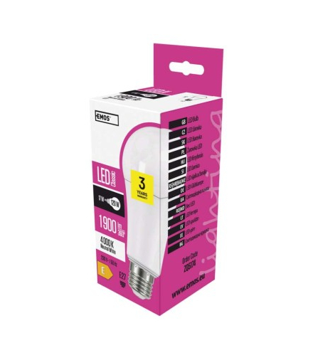 Żarówka LED Classic A67 17W E27 neutralna biel EMOS ZQ5174