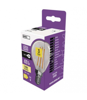 Żarówka LED Filament mini globe 3,4W E14 ciepła biel EMOS ZF1220